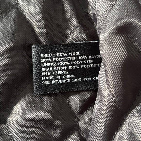 London Fog Men's Black Peacoat - Picture 5 of 8